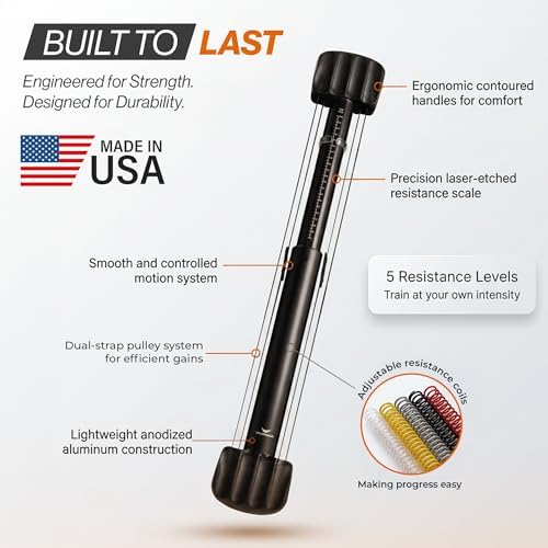 Bullworker X5 Pro 28" Isometric Exercise Equipment, Portable Gym Trainer