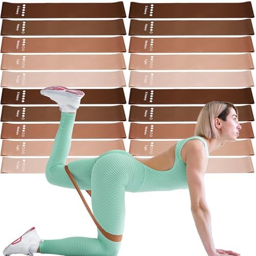 Deekin 20 Pcs Resistance Bands, 10-115 Lbs, 5 Levels