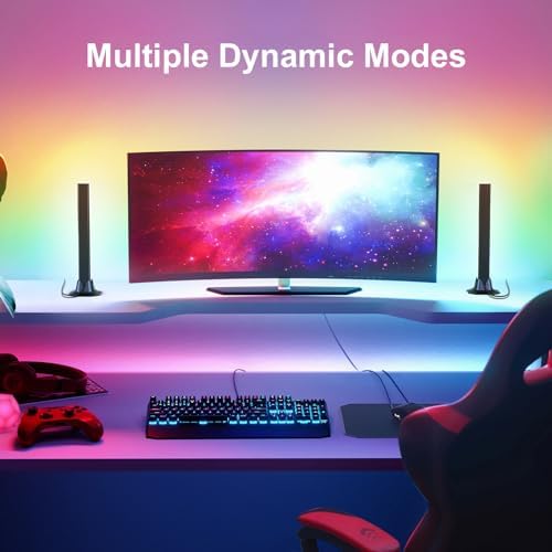 RGB Light Bar Smart Music Sync RGB IC LED Lights Bars, APP&Remote Control