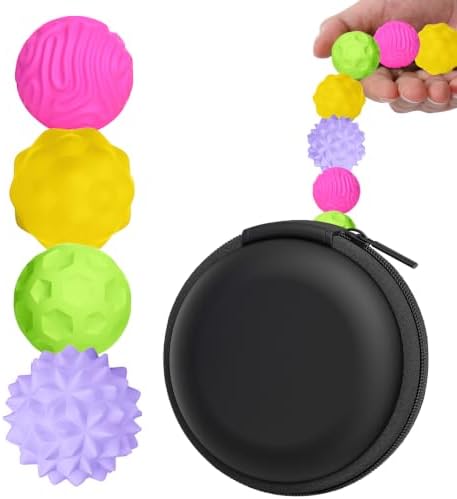 BUSOHA Silicone Magnetic Fidget Balls - 4 Pack Fidget Toys for Adult