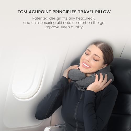 Keemall Upgraded Premium Inflatable Travel Neck Pillow for Airplane & Car