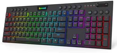 Redragon K618 HE Wired Low-Profile Rapid Trigger Magnetic Gaming Keyboard