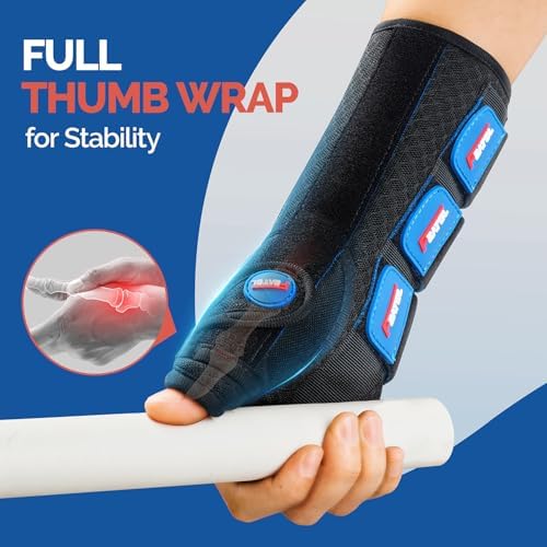 FEATOL Thumb Spica Splint Wrist Brace for De Quervain's & Carpal Tunnel