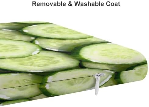 Square Chair Cushion Zipper Polyester Cover Cucumber Pickle