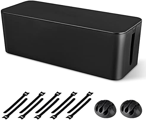 Cable Management Box, Large Cord Organizer Box to Hide Power Strip