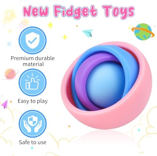 Fidget Toys Adults Pack, Fidget Spinner Set for Kids, Sensory Toys Boys Girls Teens Eaeter Egg Stuffers Party Favors, ADHD Autism Stress Relief Finger Toys, Gift for Birthday