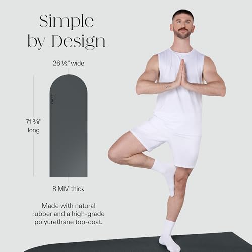 Bala Yoga Mat for Home Gym, Non-Slip Exercise Mat for Home Yoga