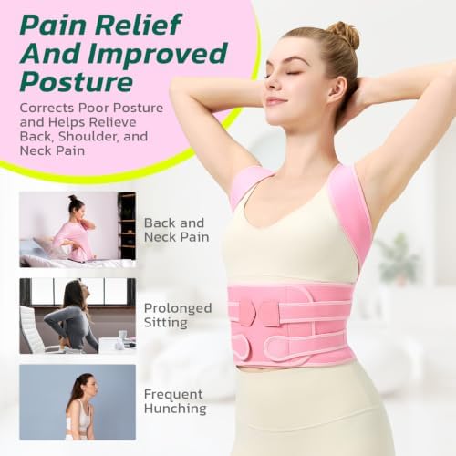 AOFIT Back Brace Posture Corrector for Women, Upgraded Upper Back Support