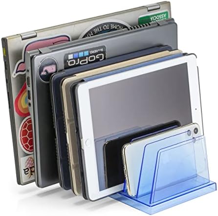 Officemate Blue Glacier Standard Sorter, 7 Compartments, Transparent Blue (23214)