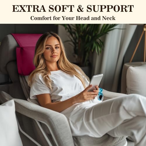 Recliner Headrest Pillow, Adjustable Comfort Neck & Head Support Pillow