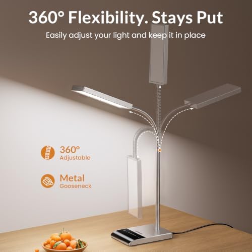 LEPOWER Desk Lamp, 800LM LED for Home Office, True Eye-Caring for Reading