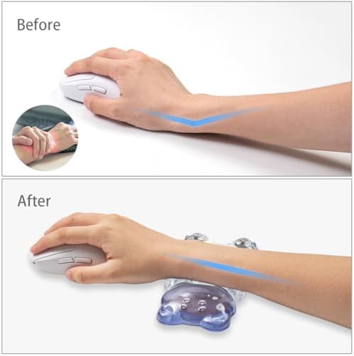 Sumgsn Purple Gel Mouse Wrist Rest –Cute Bear Mouse Wrist Rest