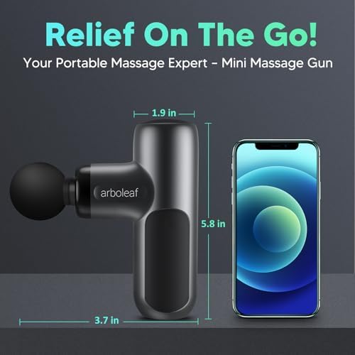 arboleaf Mini Massage Gun, Deep Tissue Percussion Massager Back Pain Relief