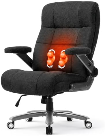 Big and Tall Office Chair with Massage and Heat
