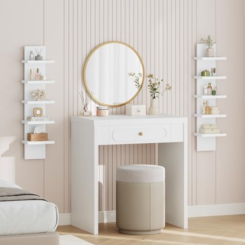 HOOBRO 5 Tier Wall Shelf Unit for Storage, 2 Pack Floating Shelves for Wall