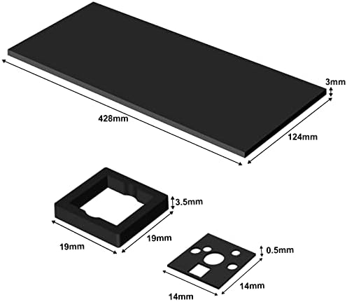 RUNJRX Keyboard Poron Switch Pads, LE-32 Poron Sound Dampening Foam,Eva Keyboard PCB Modular Foam for Mechanical Gaming Keyboard