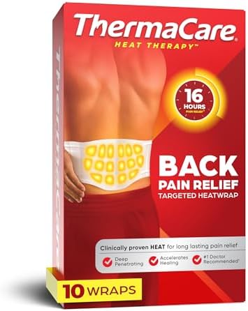 ThermaCare Advanced Lower Back & Hip Heat Wraps, Pain Relief, 10 Count
