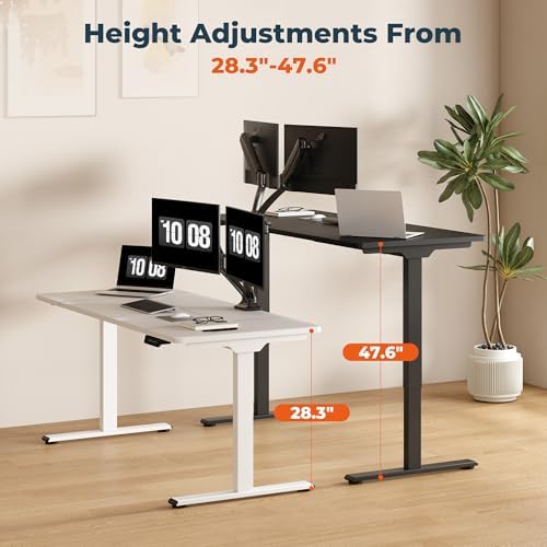 79''x31''Dual Motor Adjustable Large Standing Desk for Home Office