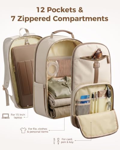 MATEIN HER 2 in 1 Womens Laptop Backpack and Detachable Laptop Sleeve