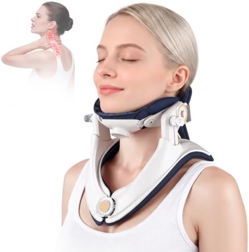 Neck Stretcher Cervical Traction Device - Adjustable Lightweight Neck Support Brace for Cervical Spine Decompression,Pain Relief Neck Decompression Tension Relief