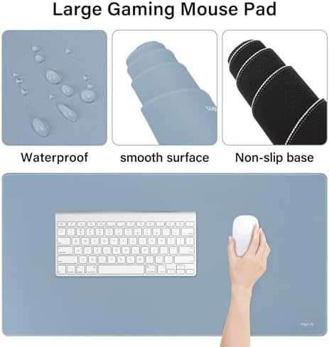MOSISO Keyboard Mouse Pad Set, Large Gaming Mousepad&Keyboard Wrist Rest