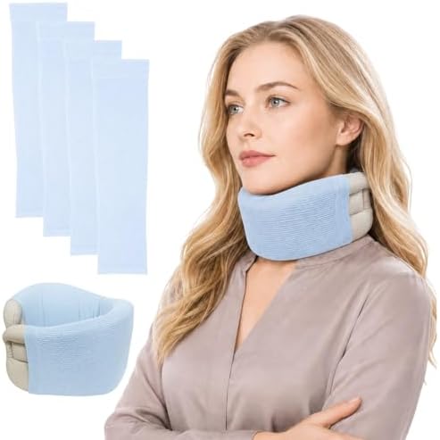 4 Pcs Breathable Neck Brace Covers, Cervical Support Sleeves, Unisex