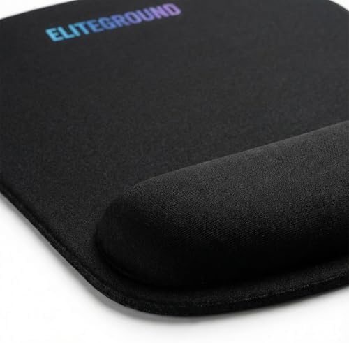 Ergonomic Mouse Pad with Wrist Support, Memory Foam Mousepad for Laptop Computer PC Mac Gaming Office, Non Slip Rubber Base, Comfortable Wrist Rest for Home Work Desk