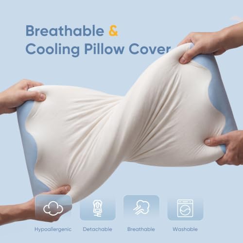 NEWBULIG Neck Support with Contour Memory Foam Cervical Pillow