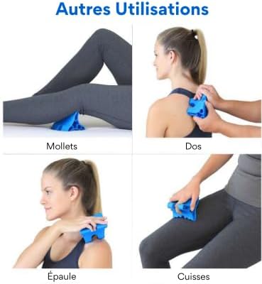 Body Back Davinci Tool - Neck Massager for Pain Relief Deep Tissue - Blue