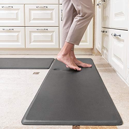 SIXHOME Kitchen Rugs and Mats Kitchen Mat Set of 2 Anti Fatigue Standing Mat for Kitchen, Office, Laundry Room and Stand-up Desks