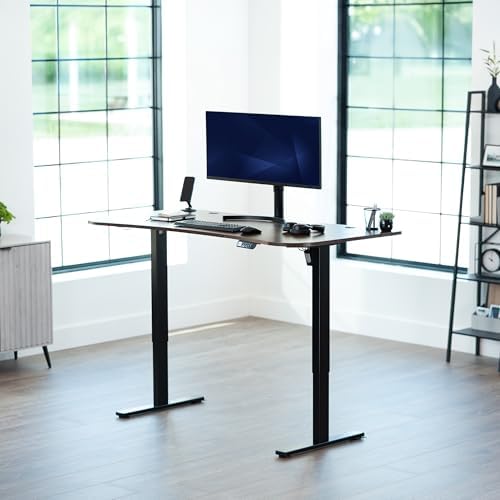 VIVO Rustic Vintage Brown 63 x 32 in Standing Desk, DESK-KIT-1B1N