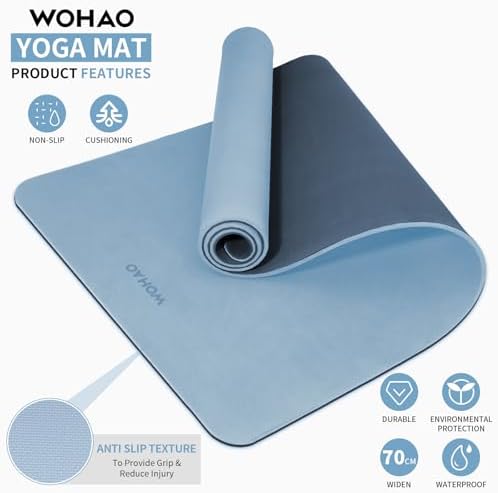 8mm Thick Yoga Mat Non Slip for Women Men