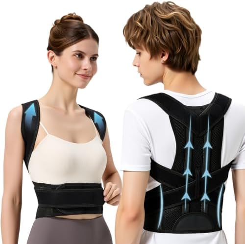 Posture Corrector for Men and Women, Adjustable Back Brace for Back, Neck and Shoulder Pain Relief, Back Support for Posture Improving Scoliosis, Hunchback, Hump, Thoracic, Spine Corrector (X-Large)