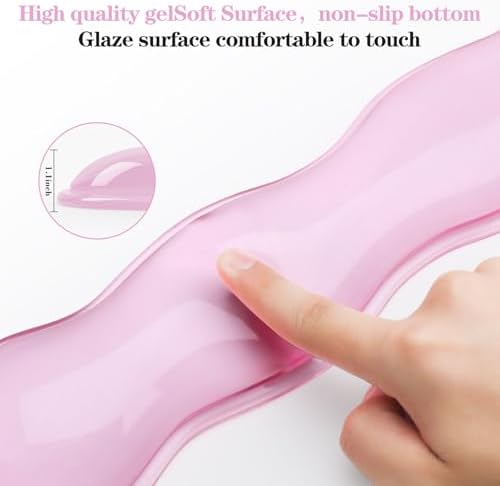 Gel Wrist Rest for Keyboard and Mouse, Wrist Rest for Keyboard, Mouse Wrist Support, Pain Relief, Cool Touch, Non-Skid, Wrist pad Set