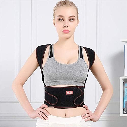 Full Back Posture Corrector for Men & Women, Adjustable Shoulder Lumbar Support Belt Thoracic Kyphosis and Hunchback (Size : Small)