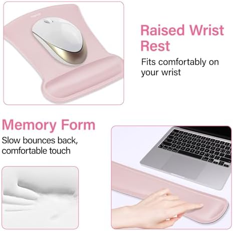 MOSISO Keyboard Mouse Pad Set, Large Gaming Mousepad&Keyboard Wrist Rest