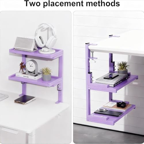 Spacrea 2 Tier Clamp on Desk Shelf