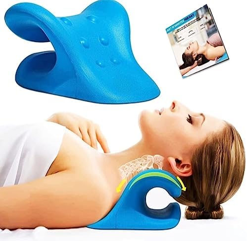 Neck Stretcher, Helps with stretch 3 ways, Shoulder, Neck & Spine. Great Relaxer for Cervical Traction, Spine Alignment & Pain relief By LEAL ENTERPRISE.