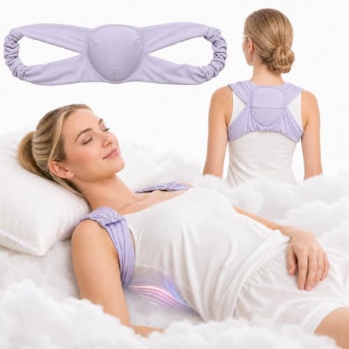 Women's Ice Silk Sleep Posture Corrector, Adjustable Night Upper Back Brace