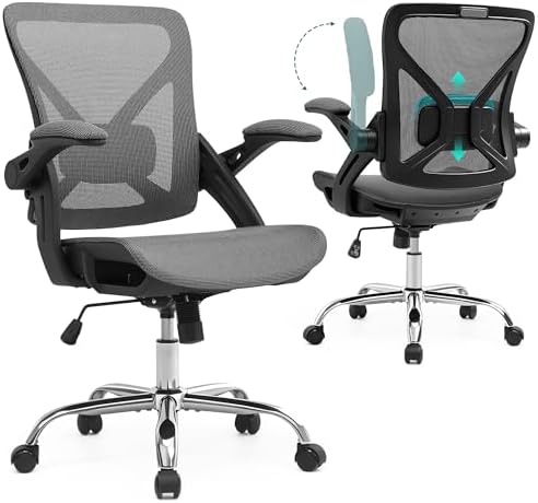 Ergonomic Office Chair, Computer Desk Chair with Lumbar,Grey