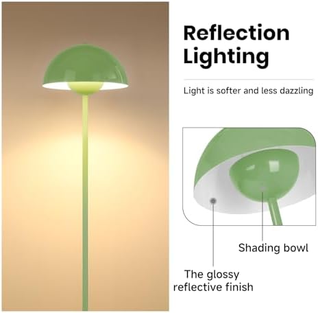 Coucrek Floor Lamp, 66'' Industrial Standing Lamp for Living Room