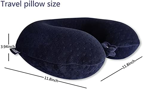 Memory Foam Travel Pillow, Comfortable Travel Neck Pillow U Shape, Support Neck and Head to Relieve Fatigue, Portable Neck Pillow Suitable for Planes, Trains, Self-Driving Cars