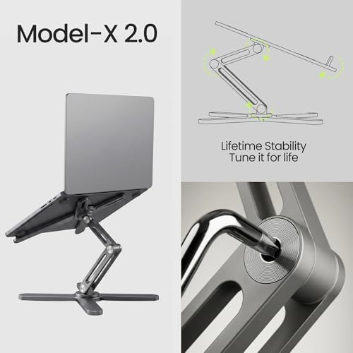 Model-X 2.0 Laptop Stand, Laptop Stand for Desk Adjustable Height