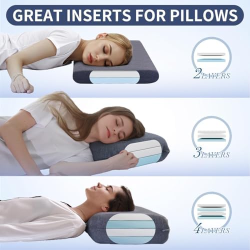 Adjustable Memory Foam Pillow's Two Layers