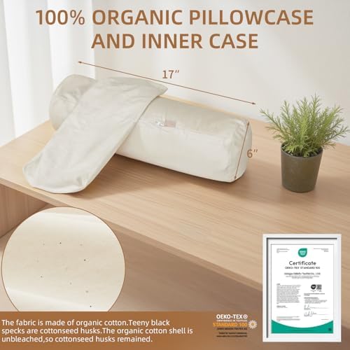 Adjustable Buckwheat Neck Pillow - Cervical Roll to Relieve Tension