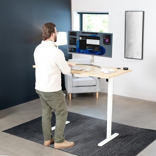 VIVO Light Wood 60 x 30 in Standing Desk, DESK-KIT-0W6C