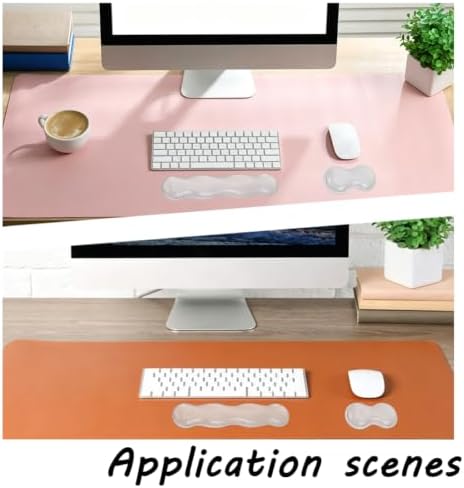 2 Pcs Gel Wrist Rest for Keyboard and Mouse for Office Gaming