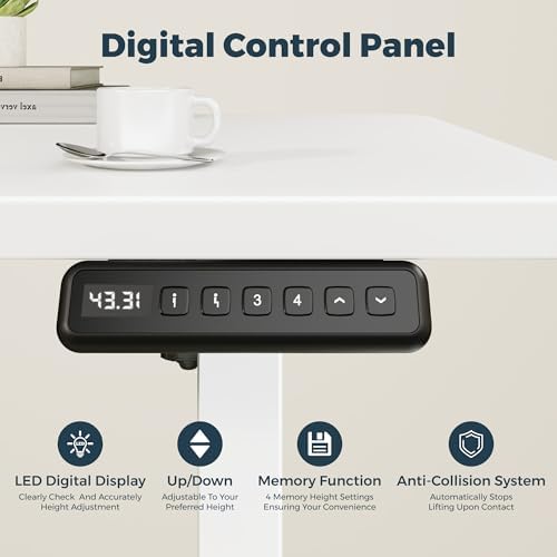 40''x24''One-Piece Adjustable Small Standing Desk for Home Office
