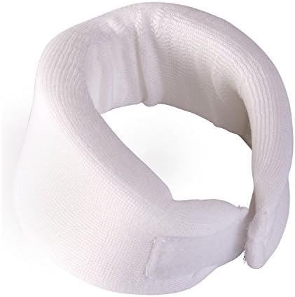 DMI Foam Cervical Collar Comfort Neck Support, Medium, 3-Inch Width, White (Pack of 2)