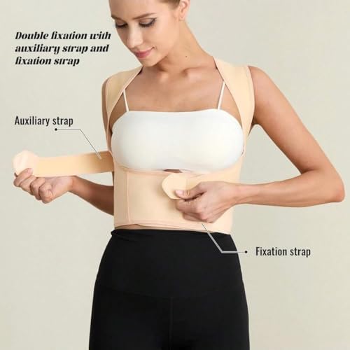2.0 Upgraded Posture Corrector for Women and Men - Back Brace Shoulder Straightener, Adjustable Back Support, Scoliosis, Hunchback, Hump, Thoracic, Spine Corrector